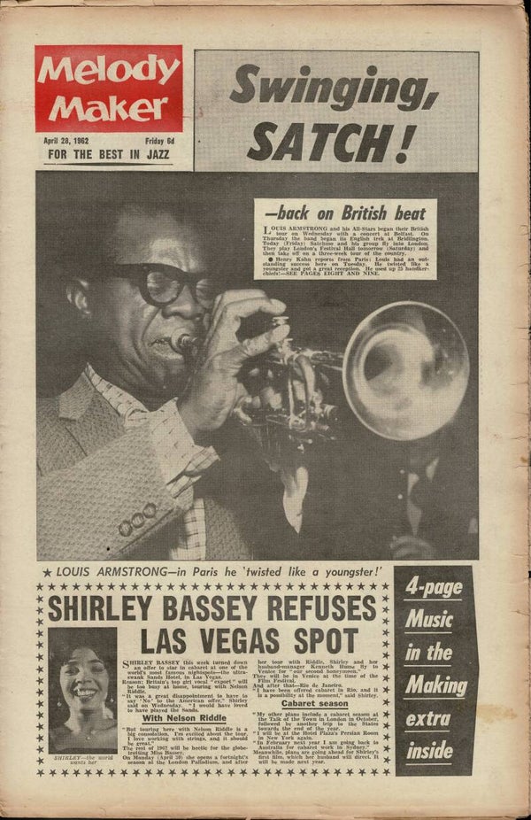 MELODY MAKER UK MUSIC PAPER April 28th 1962