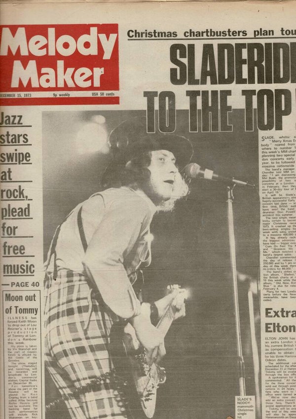 MELODY MAKER UK MUSIC PAPER December 15th 1973