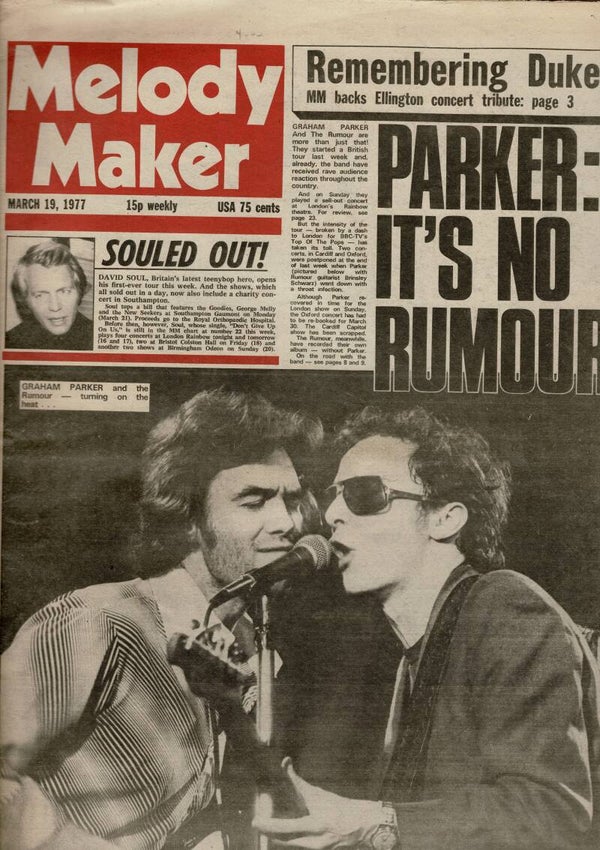 MELODY MAKER UK MUSIC PAPER March 19th 1977