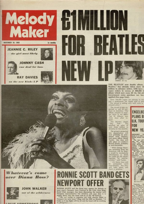 MELODY MAKER UK MUSIC PAPER November 30th 1968