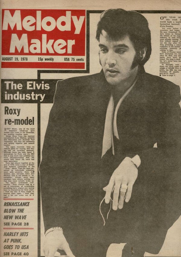 MELODY MAKER UK MUSIC PAPER August 19th 1978