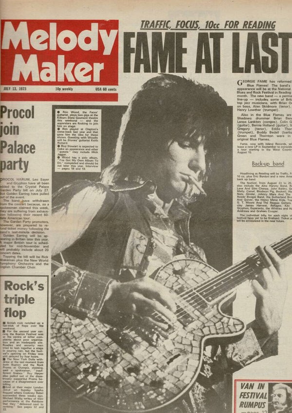 MELODY MAKER UK MUSIC PAPER July 13th 1973