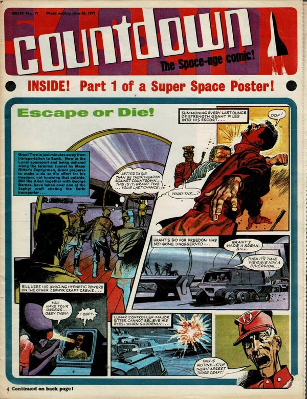 COUNTDOWN UK COMIC No 19 June 26th 1971