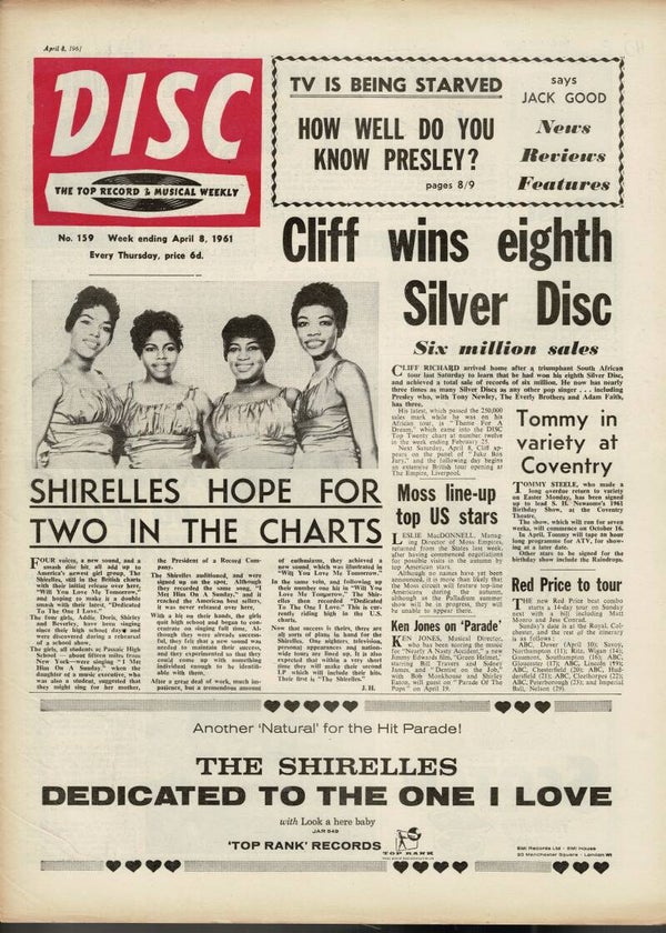 DISC  MUSIC PAPER NO 159 April 8th 1961