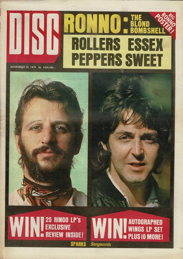 DISC  MUSIC PAPER November 16th 1974