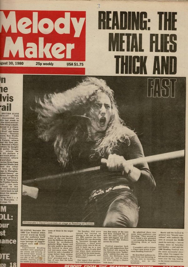 MELODY MAKER UK MUSIC PAPER August 30th 1980