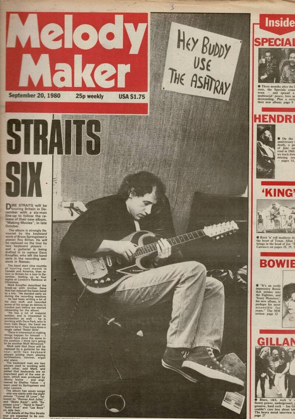 MELODY MAKER UK MUSIC PAPER September 20th 1980