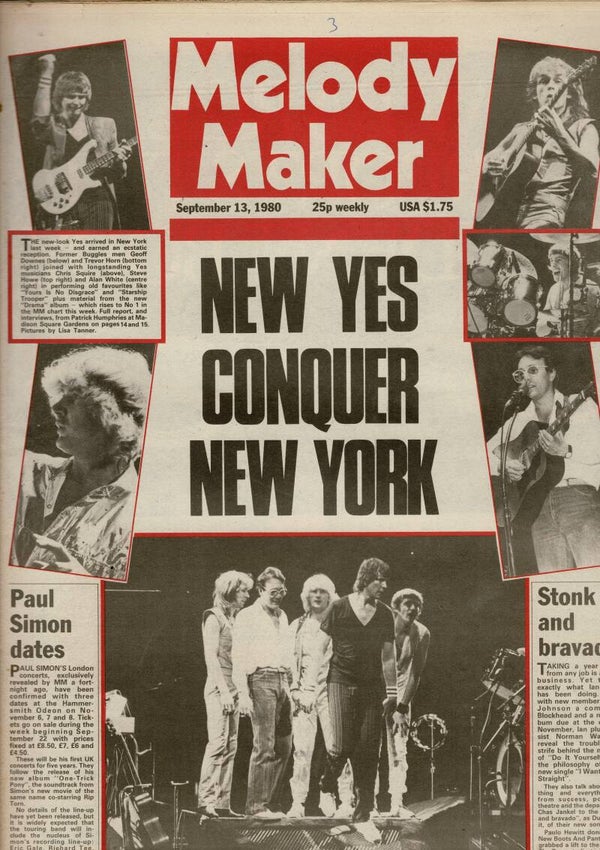 MELODY MAKER UK MUSIC PAPER September 13th 1980