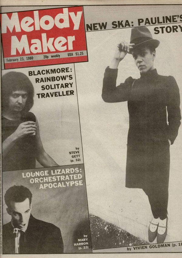 MELODY MAKER UK MUSIC PAPER February 23rd 1980