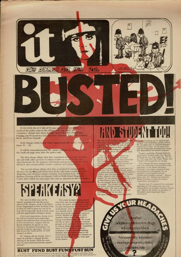 INTERNATIONAL TIMES UK UNDERGROUND PAPER NO 69 December 5th - 1th 1969