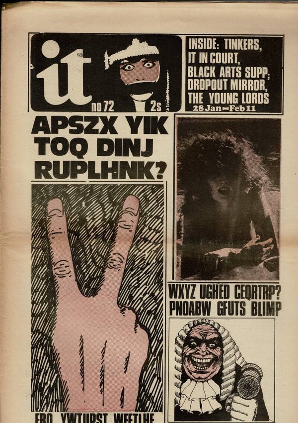 INTERNATIONAL TIMES UK UNDERGROUND PAPER NO 72 28th January - 11th February 1970