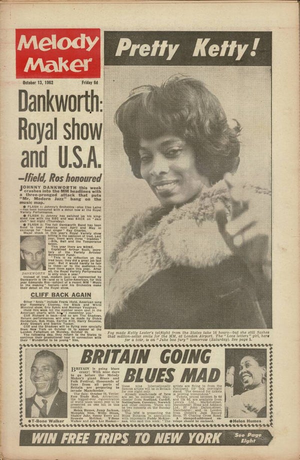 MELODY MAKER UK MUSIC PAPER October 13th 1962