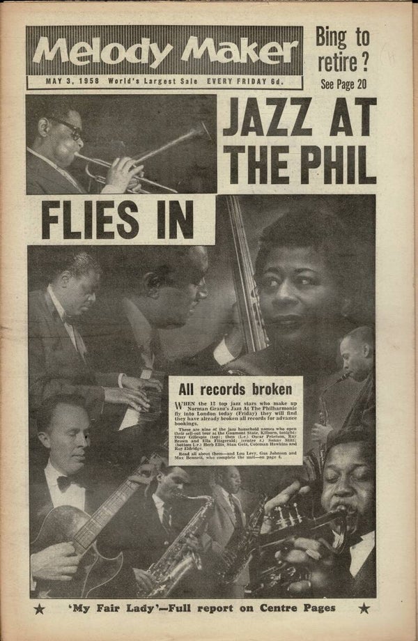 MELODY MAKER UK MUSIC PAPER May 3rd 1958