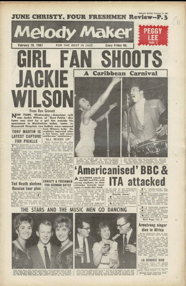 MELODY MAKER UK MUSIC PAPER February 18th 1961