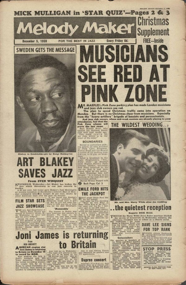 MELODY MAKER UK MUSIC PAPER December 5th 1959