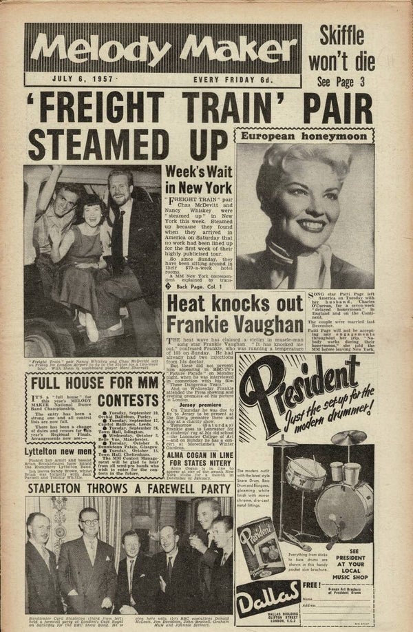 MELODY MAKER UK MUSIC PAPER October 24th 1959