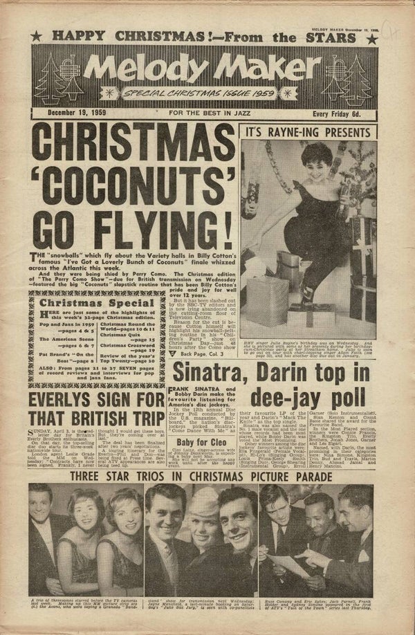 MELODY MAKER UK MUSIC PAPER December 19th 1959