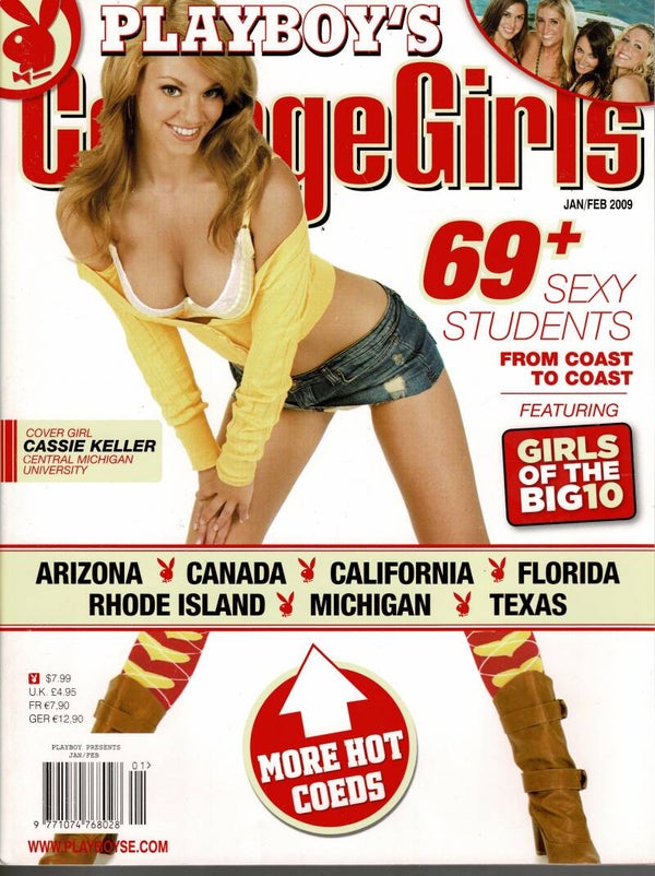 PLAYBOY US MAGAZINE  COLLEGE GIRLS January - February 2009