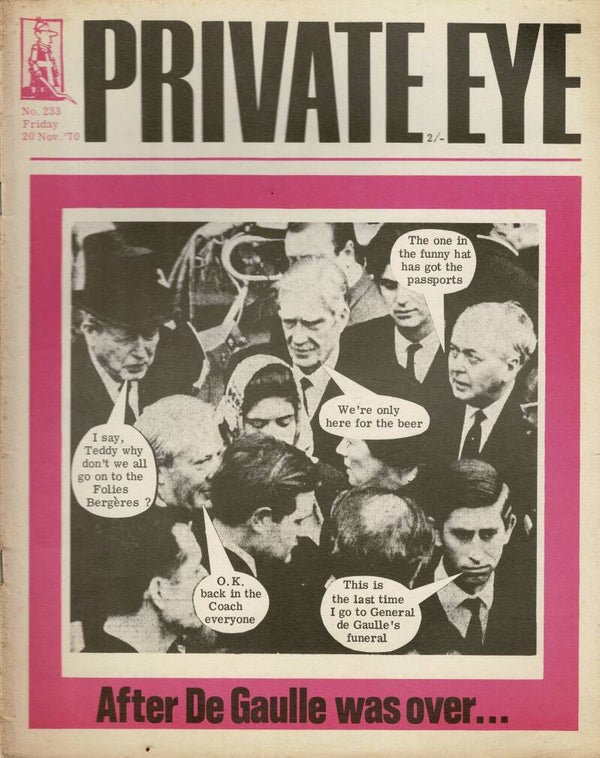 PRIVATE EYE UK MAGAZINE NO 233 26th November 1970