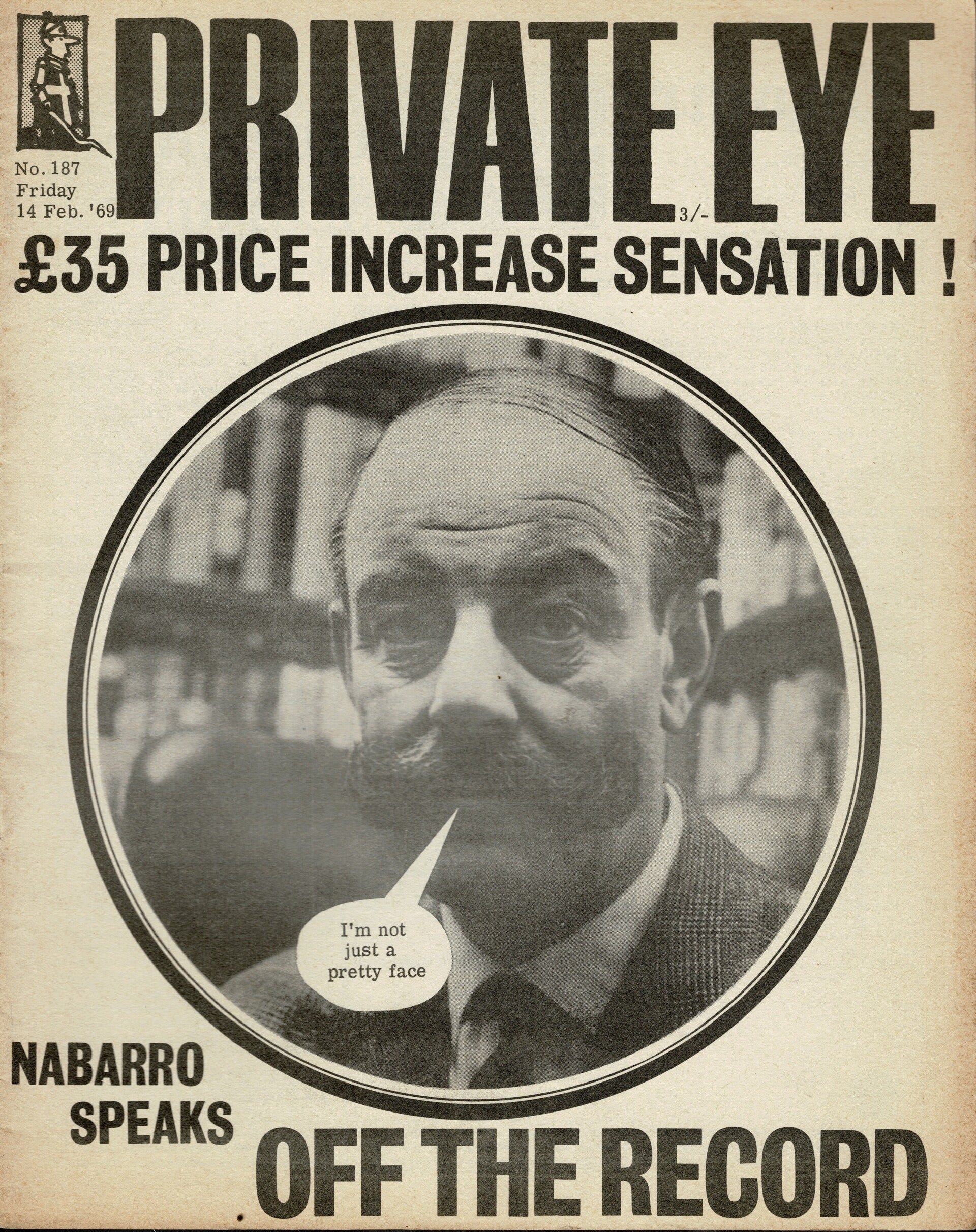 PRIVATE EYE UK MAGAZINE NO 187 14th February 1969