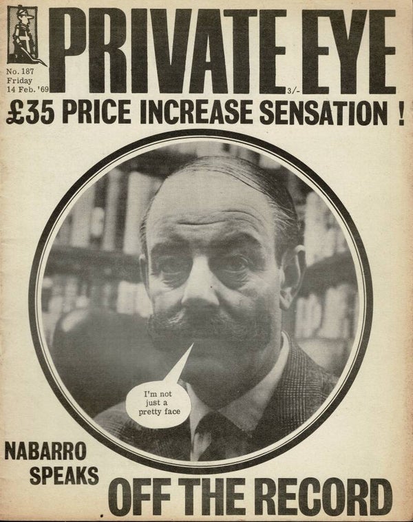 PRIVATE EYE UK MAGAZINE NO 187 14th February 1969