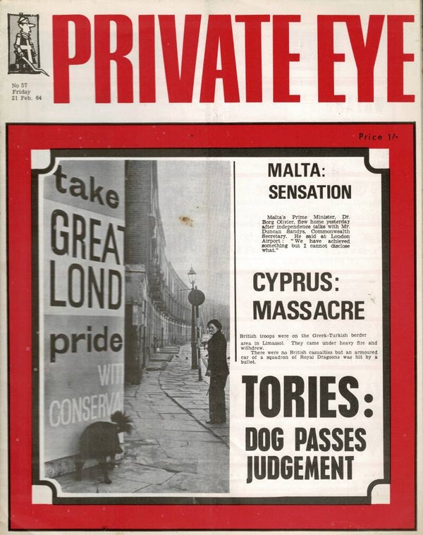 PRIVATE EYE UK MAGAZINE NO 57 21st February 1964