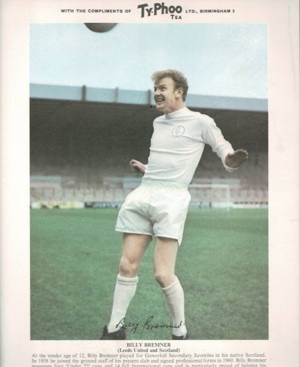 TYPHOO PREMIUM ISSUE FOOTBALL CARD BILLY BREMNER