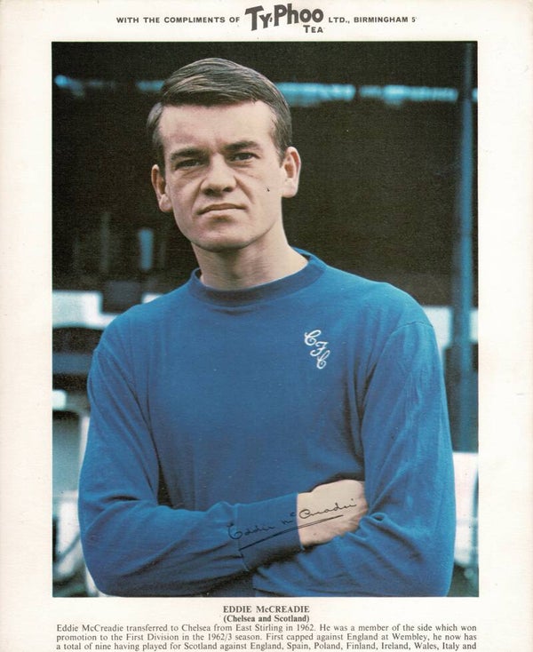 TYPHOO PREMIUM ISSUE FOOTBALL CARD EDDIE MCCREADIE