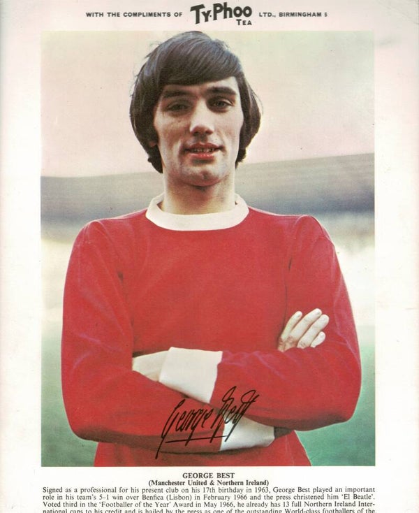 TYPHOO PREMIUM ISSUE FOOTBALL CARD GEORGE BEST