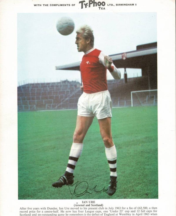 TYPHOO PREMIUM ISSUE FOOTBALL CARD IAN URE