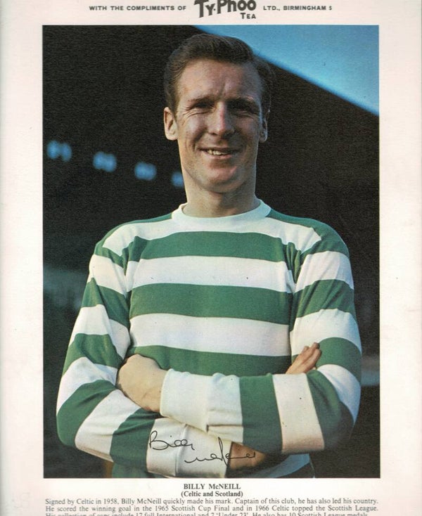 TYPHOO PREMIUM ISSUE FOOTBALL CARD BILLY MCNEILL
