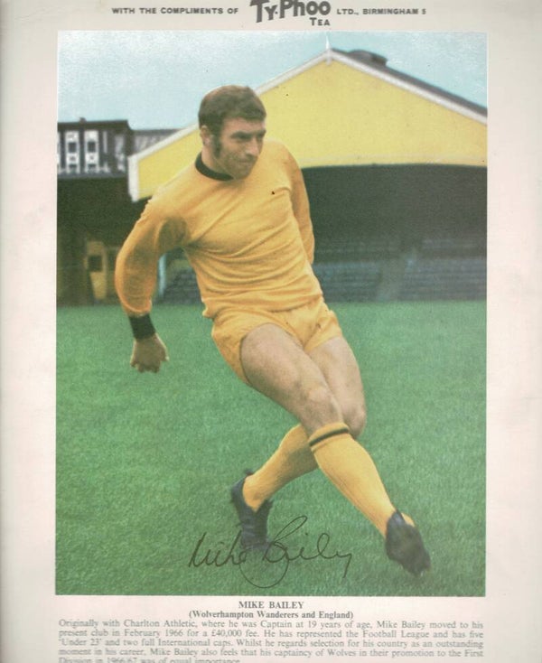 TYPHOO PREMIUM ISSUE FOOTBALL CARD MIKE BAILEY