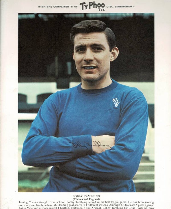 TYPHOO PREMIUM ISSUE FOOTBALL CARD BOBBY TAMBLING