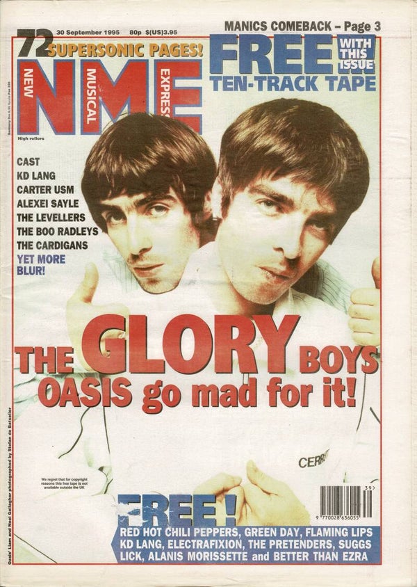 NEW MUSICAL EXPRESS UK MUSIC PAPER 30th September 1995  BUY VINTAGE BACK ISSUE MAGAZINES TILLEYS