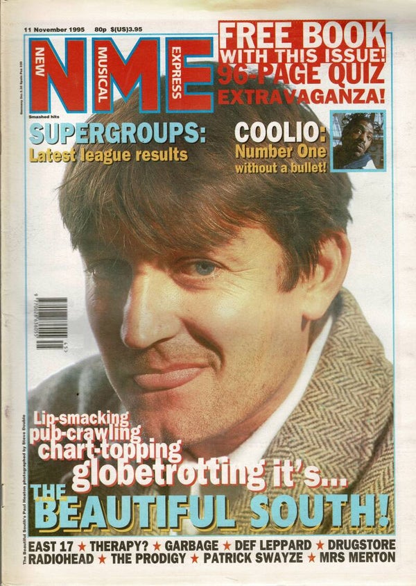 NEW MUSICAL EXPRESS UK MUSIC PAPER 11th November   1995  BUY VINTAGE BACK ISSUE MAGAZINES TILLEYS