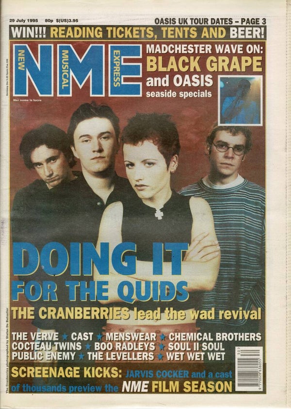 NEW MUSICAL EXPRESS UK MUSIC PAPER 29h July 1995