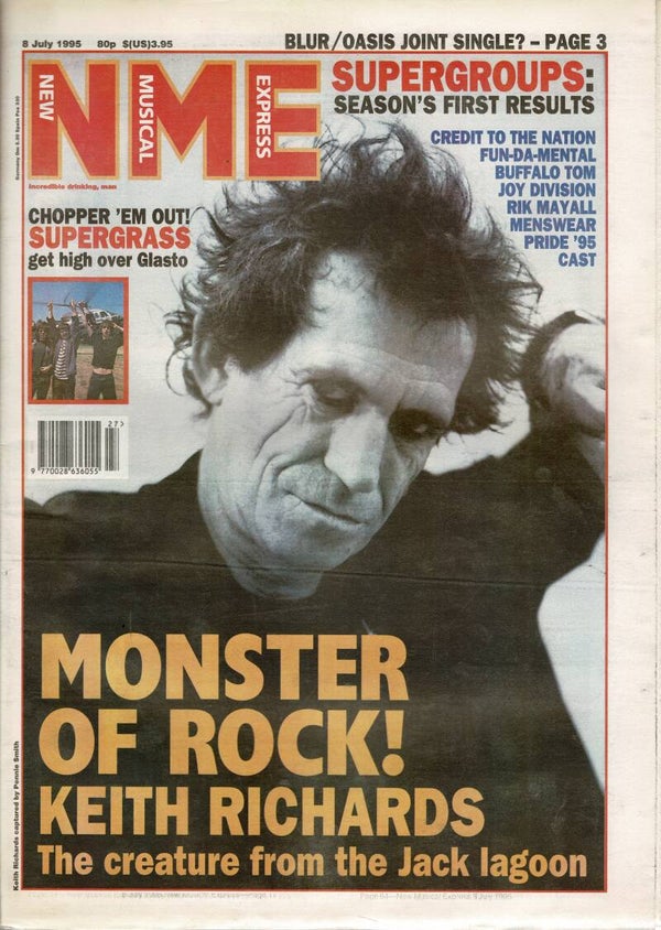 NEW MUSICAL EXPRESS UK MUSIC PAPER 8th July 1995