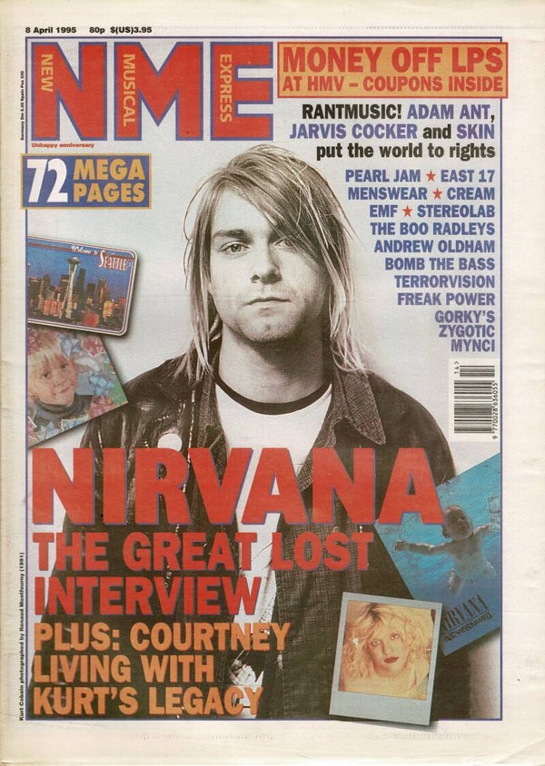 NEW MUSICAL EXPRESS UK MUSIC PAPER 8th April 1995