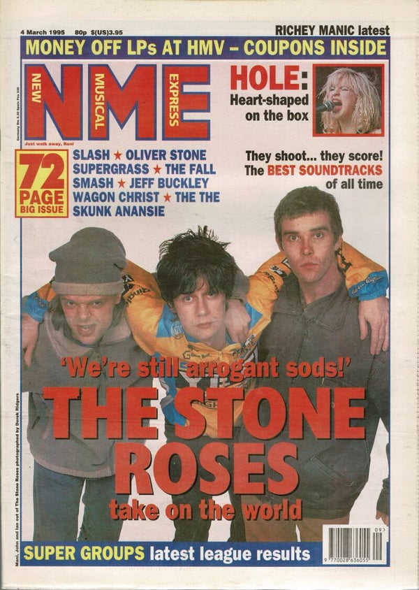 NEW MUSICAL EXPRESS UK MUSIC PAPER 4th March 1995