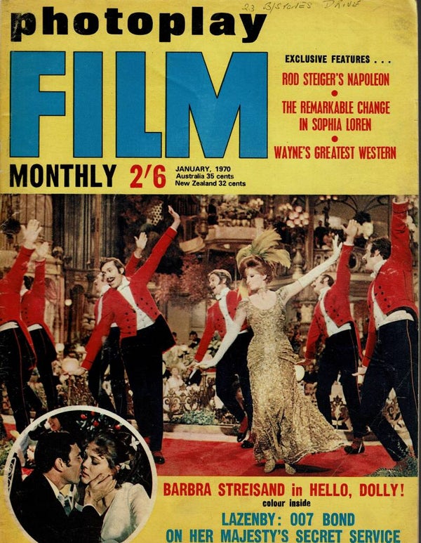 PHOTOPLAY  FILM MONTHLY  UK MAGAZINE January 1970  BUY VINTAGE MAGAZINES TILLEYS