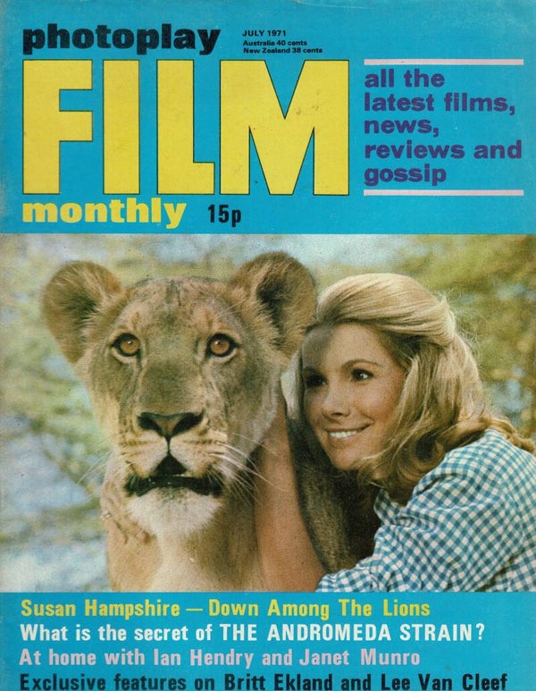 PHOTOPLAY  FILM MONTHLY  UK MAGAZINE July 1971  BUY VINTAGE MAGAZINES TILLEYS