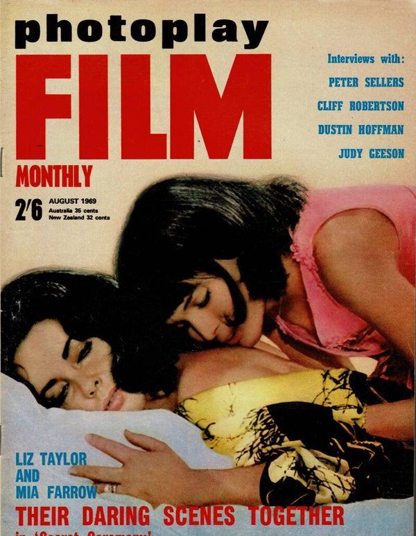 PHOTOPLAY  FILM MONTHLY  UK MAGAZINE August 1969  BUY VINTAGE MAGAZINES TILLEYS