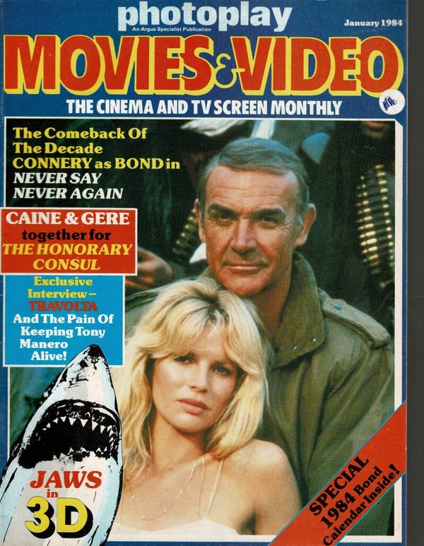 PHOTOPLAY MOVIES AND VIDEO UK MAGAZINE January 1984  BUY VINTAGE MAGAZINES TILLEYS