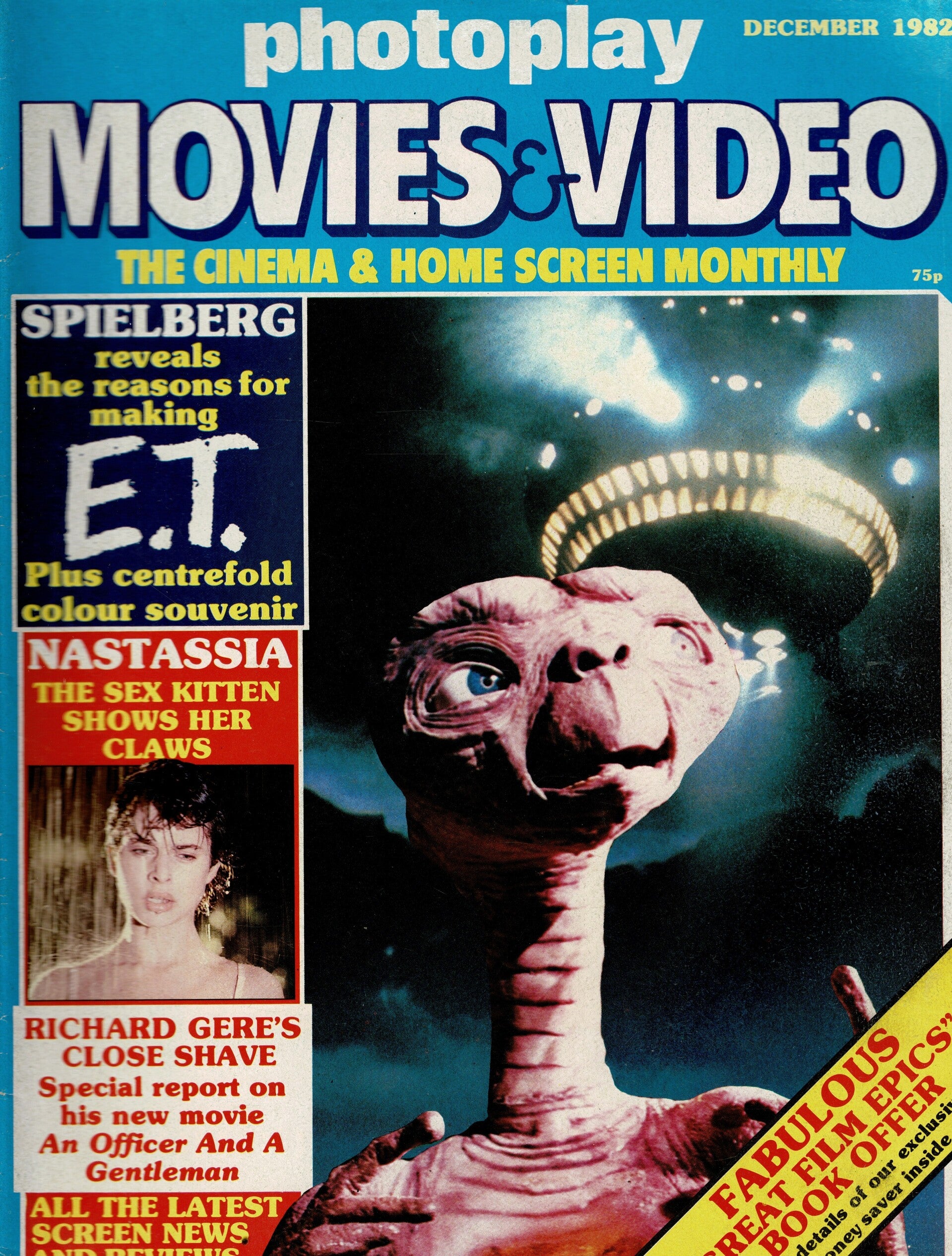 PHOTOPLAY MOVIES AND VIDEO UK MAGAZINE December 1982 BUY VINTAGE MAGAZINES TILLEYS