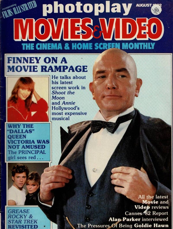 PHOTOPLAY MOVIES AND VIDEO UK MAGAZINE August 1982 BUY VINTAGE MAGAZINES TILLEYS