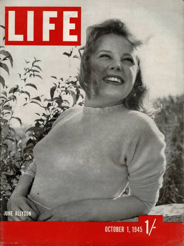 LIFE US MAGAZINE October 1st 1945 VINTAGE MAGAZINE BACK ISSUE TILLEYS
