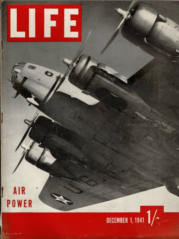 LIFE US MAGAZINE December 1st 1941 VINTAGE MAGAZINE BACK ISSUE TILLEYS