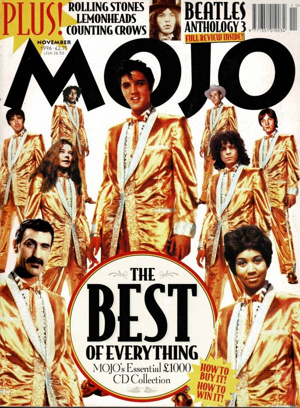 MOJO UK MAGAZINE NO 36 November 1996 BUY VINTAGE BACK ISSUE MAGAZINES TILLEYS
