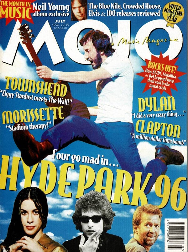 MOJO UK MAGAZINE NO 32 July 1996  BUY VINTAGE BACK ISSUE MAGAZINES TILLEYS