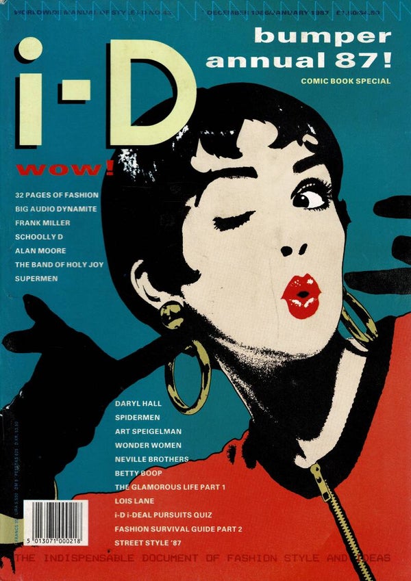 i - D UK MAGAZINE NO 43 DECEMBER 1986 JANUARY 1987  BUY VINTAGE BACK ISSUE MAGAZINES TILLEYS